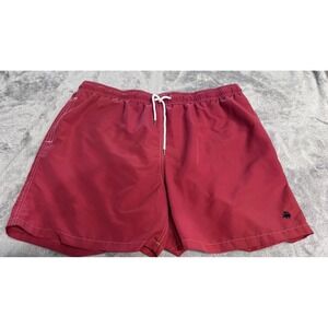 Brooks Brothers Mens XL Red Swim Trunks Board Shorts Lined Beach Pool Quick Dry